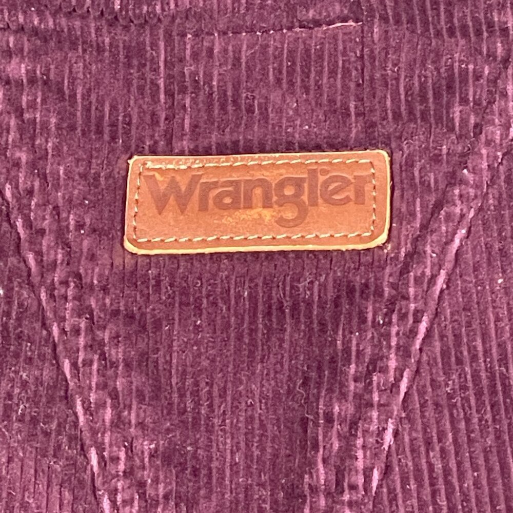 Wrangler Corduroy Overall Dress Purple Boho 90s Style Retro Small - Picture 11 of 16